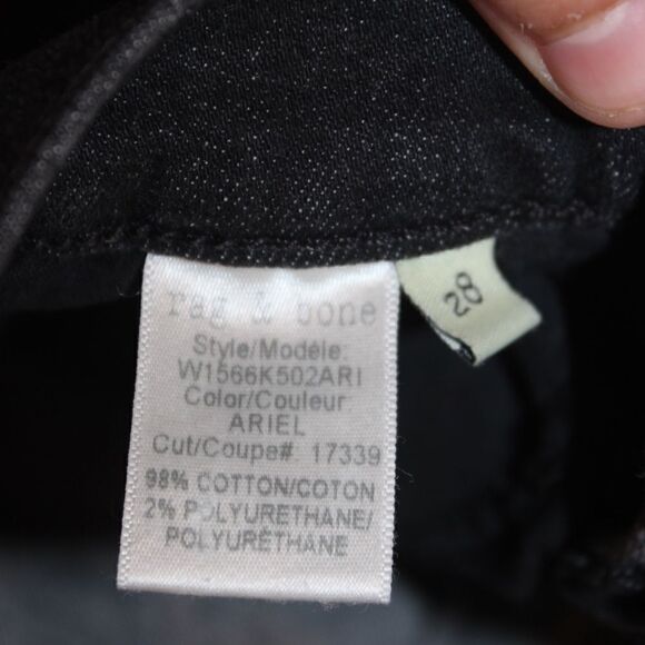 Rag & Bone High Rise Ankle Skinny in Ariel Jean Women Size 28 - Picture 12 of 15